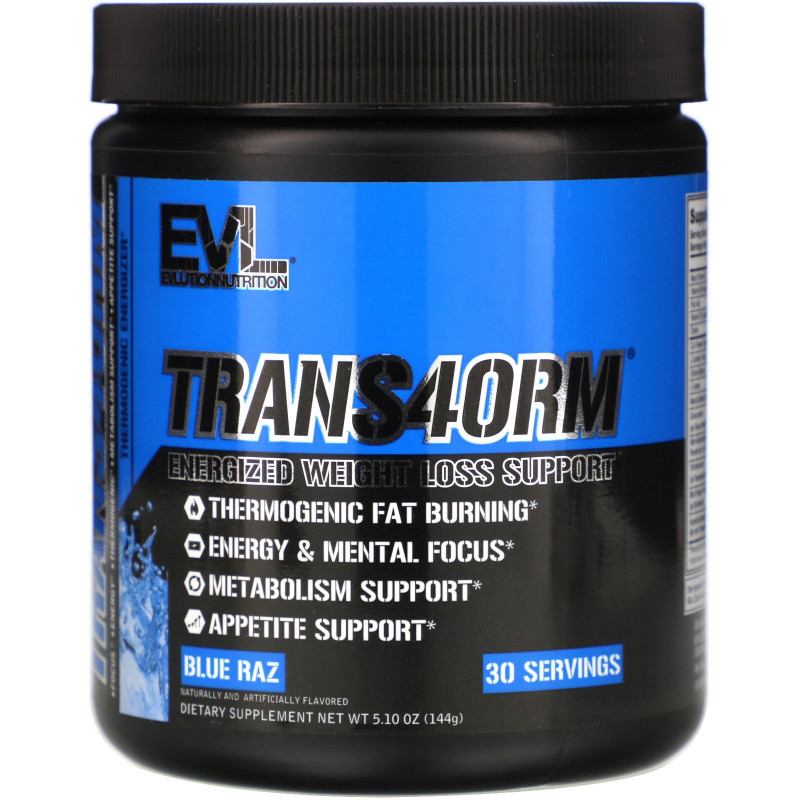 EVLution Nutrition, Trans4orm, "Синяя Кутерьма", 5,2 унции (147 г)