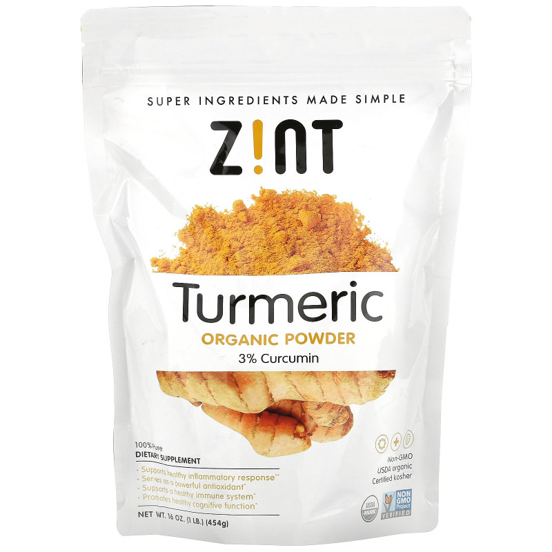 Zint, Organic Turmeric Powder, 16 oz (454 g)