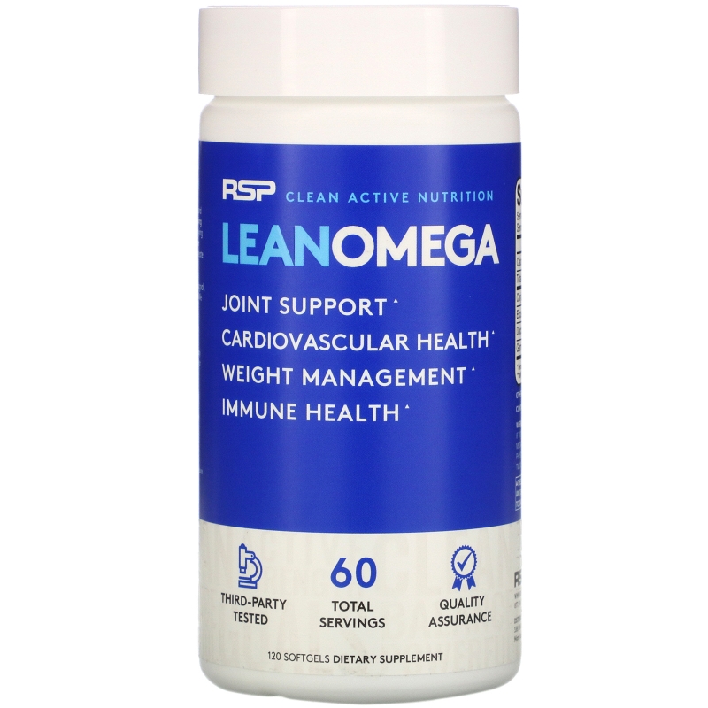 RSP Nutrition, Lean Omega, Omegas+Weight Loss, 120 Softgels