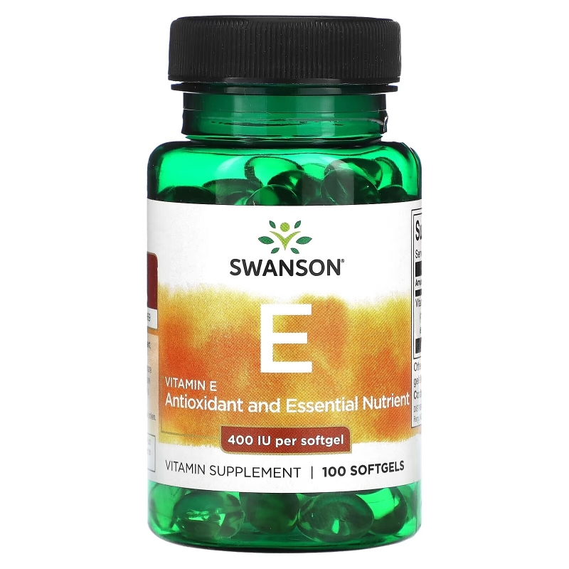Swanson, Vitamin E, 400 IU, 100 Softgels